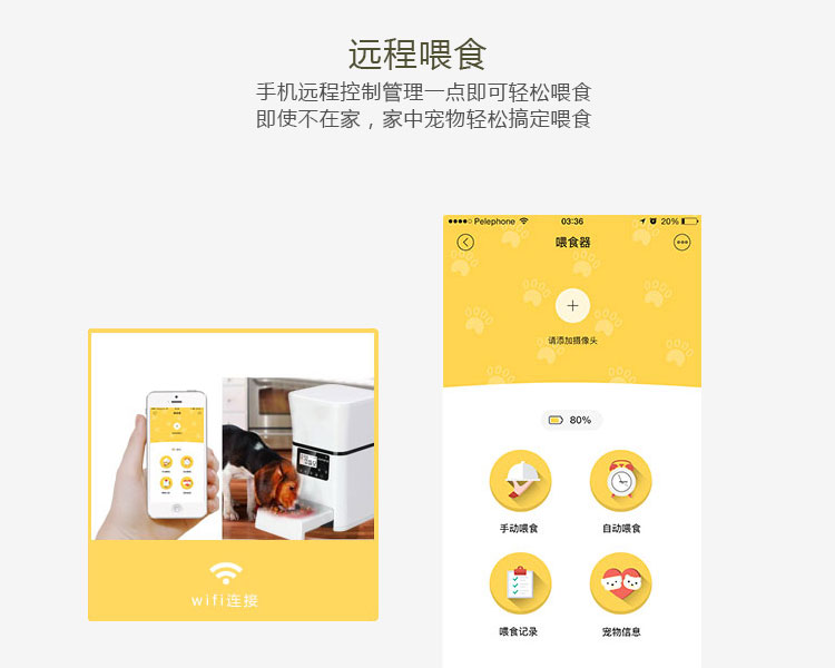 智能宠物喂食器的功能-远程喂食