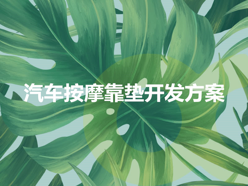 汽车按摩靠垫开发方案