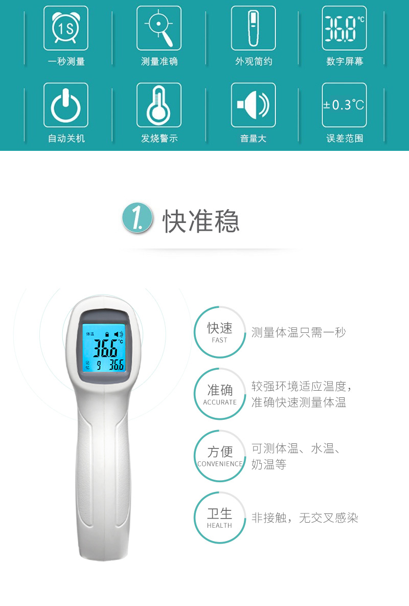 红外额式体温计方案