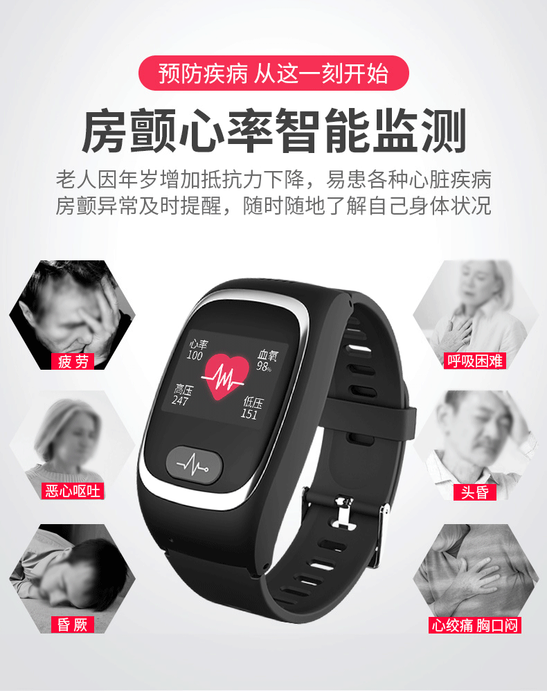 智能健康监测手表方案