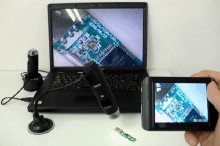 便携式显微镜检测电路板