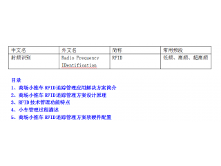 商场小推车RFID追踪管理应用解决方案